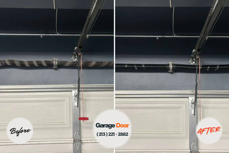 Before and after: garage door repair 32508